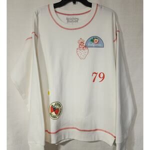 Strawberry shortcake white sweatshirt size Large women's